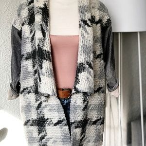 Wool T-Shirt Cardi